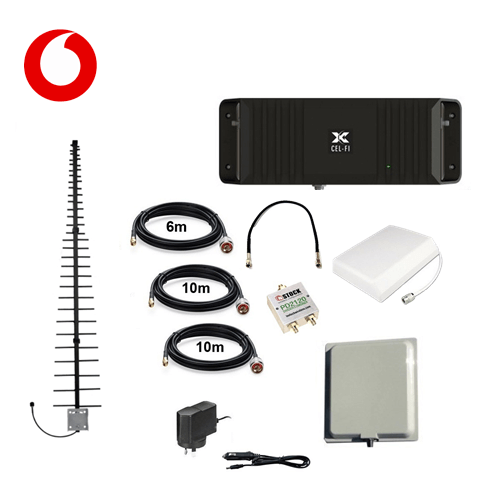 Cel-Fi GO2 Vodafone LPDA Indoor + Outdoor Pack inc. Wall Mount