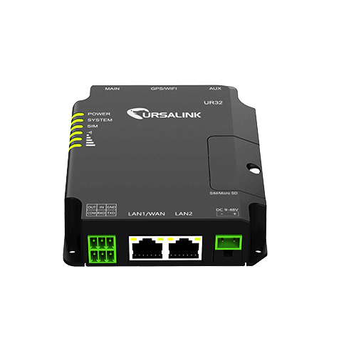 Ursalink LTE Router - 2xRJ45, WiFi, RS232, I/O (UR32-L00AU-W)