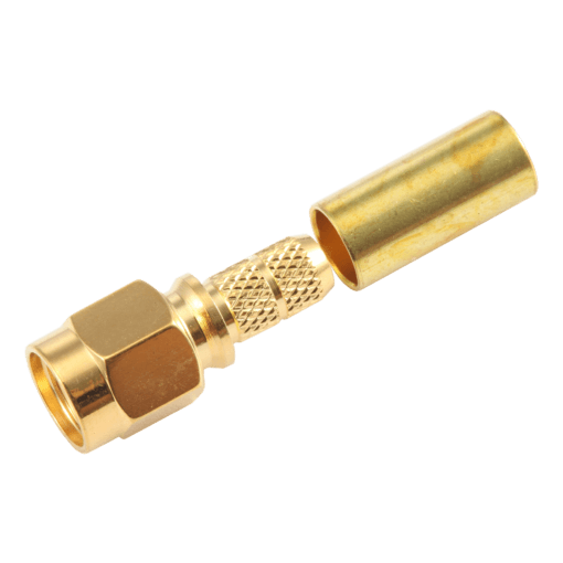 SMA Male crimp connector for LMR195 RG58