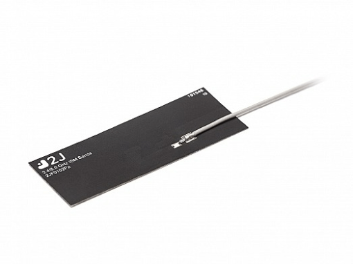 2J Dual-Band WiFI-6E Flexible Embedded Adhesive Antenna, 2410 to 7125 MHz