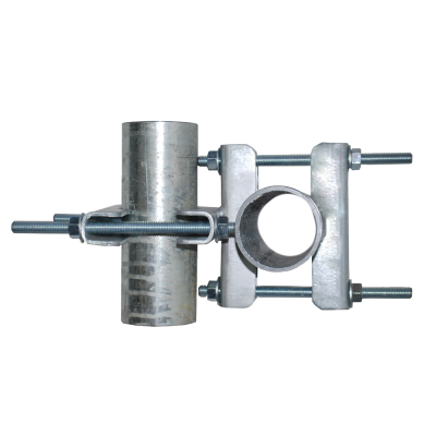 Stainless Steel Right Angle (Crossover) Clamp Pole Bracket
